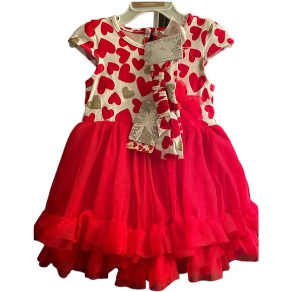 Tommy Bahama Other - NWT Tommy Bahama 3 piece Tule Red  Dress, under pants matching headband 18 mths